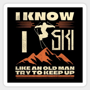 Skiing Sticker